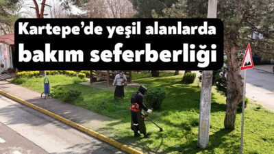 Kartepe Belediyesi, ilçe genelinde yeşil alanların daha düzenli ve temiz