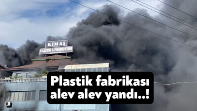 Körfez Kirazlıyalı Mahallesi’nde bulunan Kimaş Plastik fabrikasında çıkan yangın, itfaiye