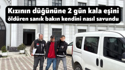 Kocaeli'de eşini 8 bıçak darbesiyle öldüren sanık, yatak odasında arkadaşına