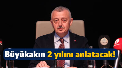 Kocaeli Büyükşehir Belediye Başkanı Tahir Büyükakın, 20 Nisan Pazartesi günü
