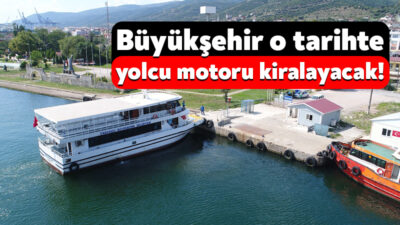 Kocaeli Büyükşehir Belediyesi, deniz ulaşımında kullanılmak üzere yolcu motoru kiralayacak.