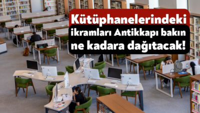 Kocaeli Büyükşehir Belediyesi, kentteki kütüphanelere ikram hizmetinde bulunmak için ihaleye