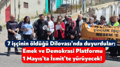 Kocaeli Emek ve Demokrasi Platformu yaklaşan 1 Mayıs Emek ve