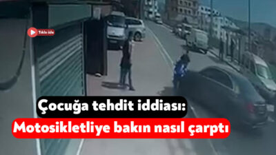 Kocaeli'nin Gebze ilçesinde bir şahıs, çocuğunu tehdit ettiğini iddia ettiği