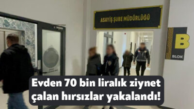 Kocaeli'nin Gebze ilçesinde bir evden 70 bin lira değerinde ziynet