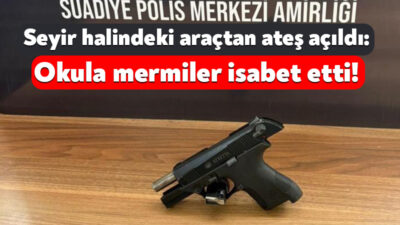 Kocaeli'de seyir halindeki araçtan ateş açılması neticesinde mermiler okula isabet