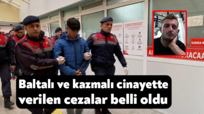Kocaeli'nin Kartepe ilçesinde ormanlık alandaki kulübede berberi balta ve kürekle