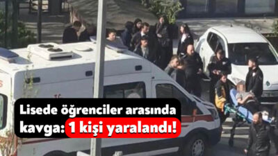 Kocaeli'nin Körfez ilçesinde 2 lise öğrencisi arasında çıkan kavgada kan