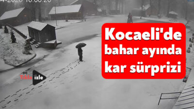 Kocaeli'de bahar ortasında kış geri döndü. Özellikle yüksek kesimlerde kar