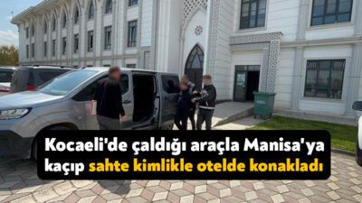 Kocaeli’de iş yerinden hırsızlık yapan şüphelinin, çaldığı pikapla Manisa’ya kaçtığı