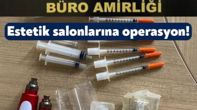 Kocaeli'de estetik salonlarına düzenlenen operasyonda, kullanımı yasak tıbbi cihazlar ve