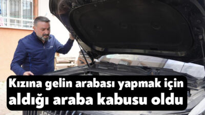 Kocaeli'de kızının düğününde gelin arabası yapmak amacıyla tüm birikimiyle sıfır