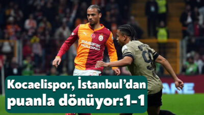 Trendyol Süper Lig’in 29. haftasında Kocaelispor, lider Galatasay'a konuk oldu.