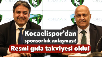 Kocaelispor’da sponsorluk anlaşması imzalandı. Kulüpten yapılan açıklamada ORZAX ile yapılan