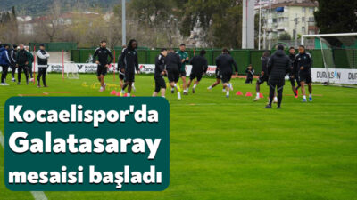 Trendyol Süper Lig'in 29. haftasında deplasmanda Galatasaray ile karşılaşacak Kocaelispor'da