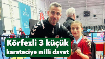 Körfez Gençlerbirliği Spor Kulübü’nün 3 çocuk karate sporcusu Balkan Çocuklar