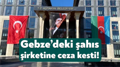 Kütahya Belediyesi, Gebze’de faaliyet gösteren İbrahim Karaoğlanoğlu isimli şahıs şirketine