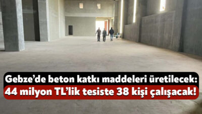 MMS Kimyasal Ürünler Şirketi, Gebze’nin Balçık Mahallesi’nde beton katkı maddeleri