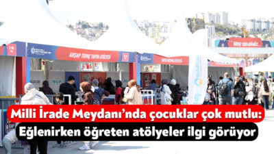 Büyükşehir Belediyesi’nin çocukları buluşturduğu 23 Nisan Şenlikleri tüm hızıyla devam
