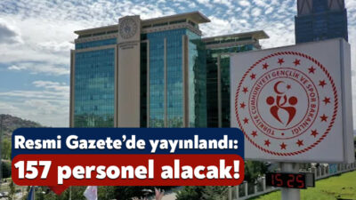 Gençlik ve Spor Bakanlığı bünyesinde istihdam edilmek üzere 45 engelli