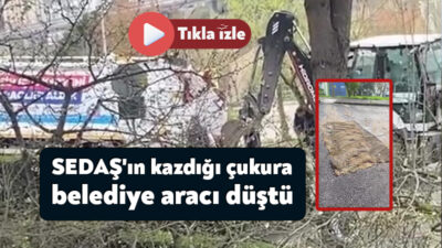 Kocaeli'nin İzmit ilçesinde elektrik arızasının giderilmesi için yapılan kazı çalışmasının