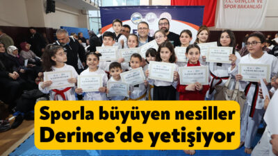 Derince’de aileler ve çocukların katılımıyla düzenlenen sportif etkinlikler Şehit Er