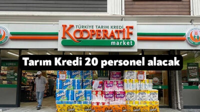 Tarım Kredi, Körfez Hacıosman Mahallesi’ndeki mağazasında çalıştırmak üzere personel arıyor.
