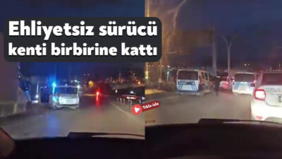 Kocaeli'nin Körfez ilçesinde uygulama noktasından kaçan ve polisi ezmeye çalışan