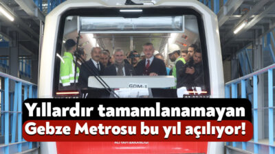 Yapımına 2018 yılında başlanan Gebze-Darıca metrosu 8 yıldır tamamlanamadı. Test