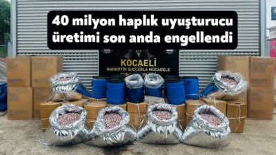 Kocaeli'nin Darıca ilçesinde polis ekiplerince bir iş yerine düzenlenen operasyonda,