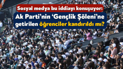 Ak Parti Gençlik Kolları Başkanlığı “Gençlik Şöleni” programı dün Kocaeli’de