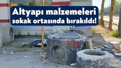 Tramvay yolu çalışması nedeniyle Alikahya’da altyapı çalışması gerçekleştirildi. Bölgedeki çalışmalar