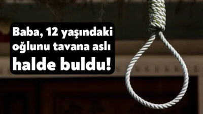 Sakarya'nın Adapazarı ilçesinde babası tarafından tavana asılı halde bulunduğu öne