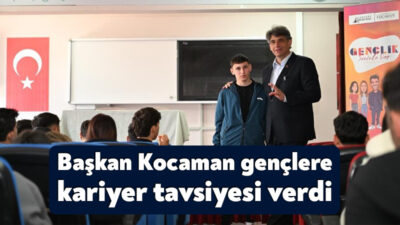 Kartepe’de öğrencilerle bir araya gelen Başkan Mustafa Kocaman; gençlere meslek