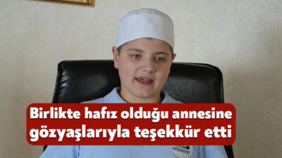 Kocaeli'de hafızlık eğitimi alan oğlu zorlanıp ağlayınca anne Büşra Keleş