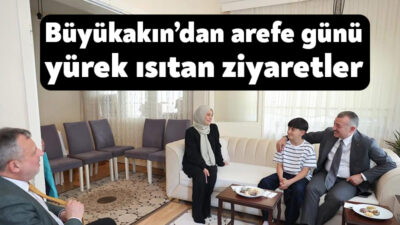 Kocaeli Büyükşehir Belediye Başkanı Tahir Büyükakın, şehit ailelerini ziyaret etti,