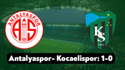 Trendyol Süper Lig’in 34.haftasında Kocaelispor, Antalyaspor’ konuk oluyor. Sezonun kapanış