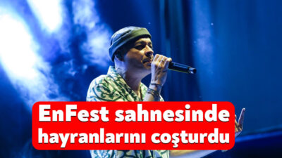 Kocaeli Büyükşehir Belediyesi’nin EnFest etkinlikleri kapsamında sahne alan ünlü rap