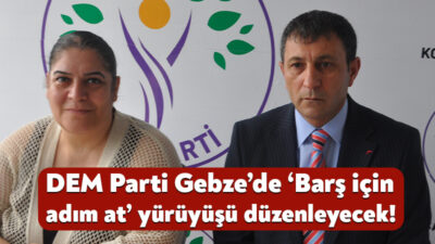 DEM Parti Kocaeli İl Örgütü bugün basın mensuplarıyla bir araya