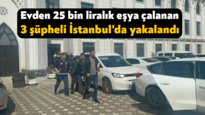 Kocaeli'nin Darıca ilçesinde bir evden 25 bin lira değerinde dizüstü