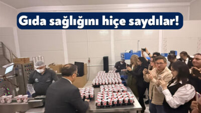 Derince Belediye Başkanı Sertif Gökçe, Dertaş tesislerinde yapılan ilk ayran
