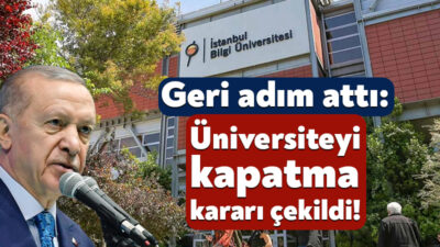 Cumhurbaşkanı Recep Tayyip Erdoğan’ın kararıyla İstanbul Bilgi Üniversitesi’nin faaliyetlerinin sonlandırıldığı