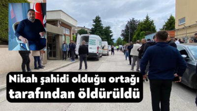 Kocaeli'nin İzmit ilçesinde inşaat işinde ortağı olan U.Ö (41) tarafından