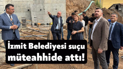 İzmit Topçular Mahallesi Özdil Sokak’ta yaşanan toprak kaymasıyla ilgili günlerdir