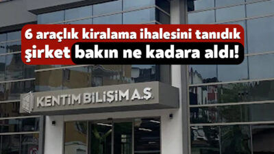 Kocaeli Büyükşehir Belediyesi’ne bağlı şirketlerden olan Kentim Bilişim AŞ, 6