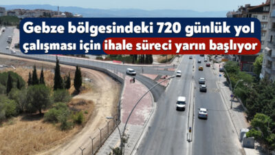 Kocaeli Büyükşehir Belediyesi, kentin batı bölgesinde geniş çaplı yol yapım