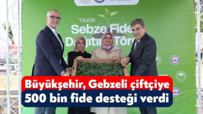 Kocaeli Büyükşehir Belediyesi, tarımsal üretimi artırmak ve çiftçinin üzerindeki maliyet