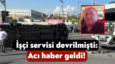Kocaeli'nin Çayırova ilçesinde işçi servisi ile tırın çarpışması sonucu meydana