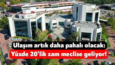 Büyükşehir Belediyesi’nin meclis toplantısında Kocaeli ulaşım zammı görüşülecek. 14 Mayıs’taki