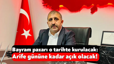 Kurban Bayramı öncesinde vatandaşların alışverişlerini daha rahat yapabilmeleri amacıyla kurulacak